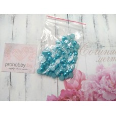 Полужемчуг 6 мм, цвет голубая бирюза №99, 5 г